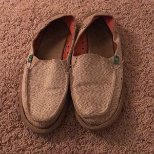 Sanuk slip ons
